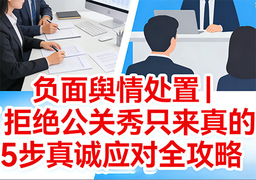 负面舆情处置|拒绝公关秀只来真的,5 步真诚应对全攻略